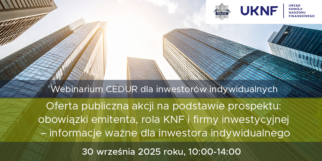 Zaproszenie na webinarium CEDUR