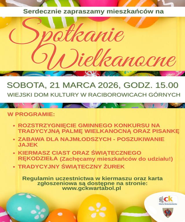 Spotkanie Wielkanocne 21 marca w Raciborowicach Górnych
